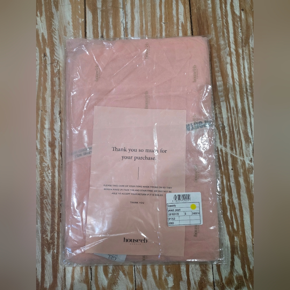 NWT House‎ of CB Cassidy peach fluted hem ruched maxi skirt S - Picture 6 of 9